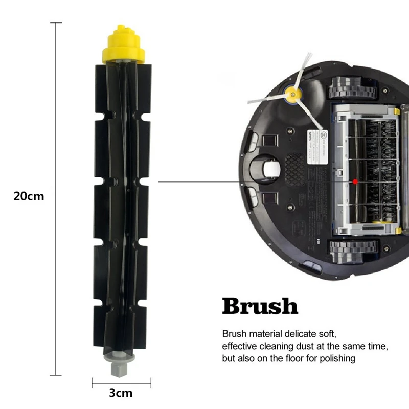 Аксессуар для iRobot Roomba 600 серии 610 614 620 630 650 660 680 690 536 551 552 564 585 589 595 фильтр боковая щетка комплект