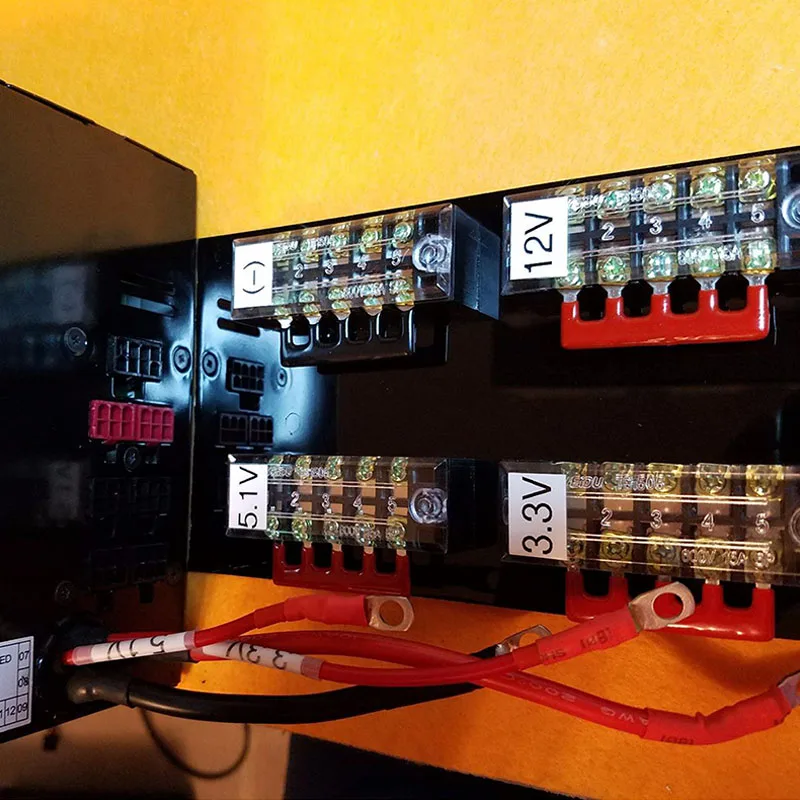 12 позиции Dual Row обтянутый блочный 600V 15A электрического оснащения Электрический барьер винт терминал инструмента Запчасти аксессуары