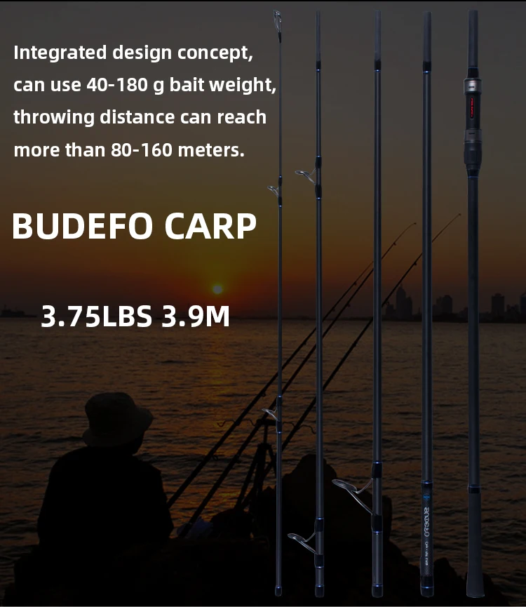 MIFINE BUDEFO High Carbon casting spinning CARP fishing rod 3.25/3.75/4.25LB 3.6/3.9M Throw distance 80-160M Hard Pole Surf Rod