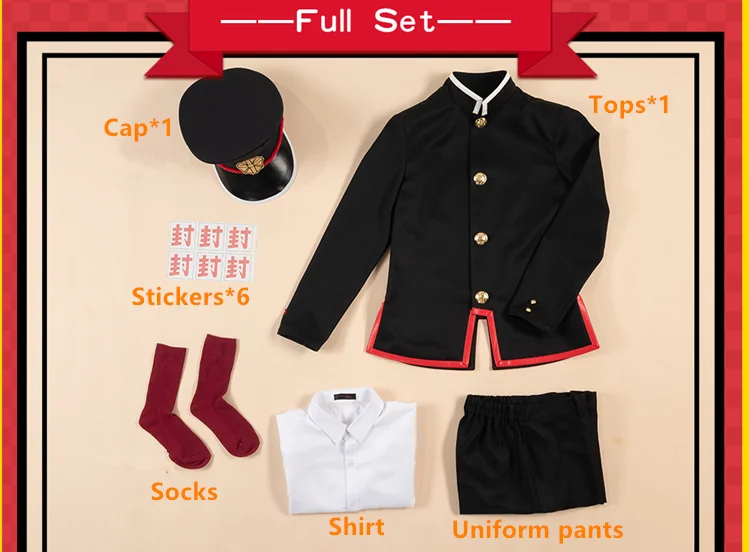 UWOWO Anime Cosplay Costume Toilet-Bound Hanako-kun/Jibaku Shounen Hanako-kun Uniform Cosplay Costume For Men