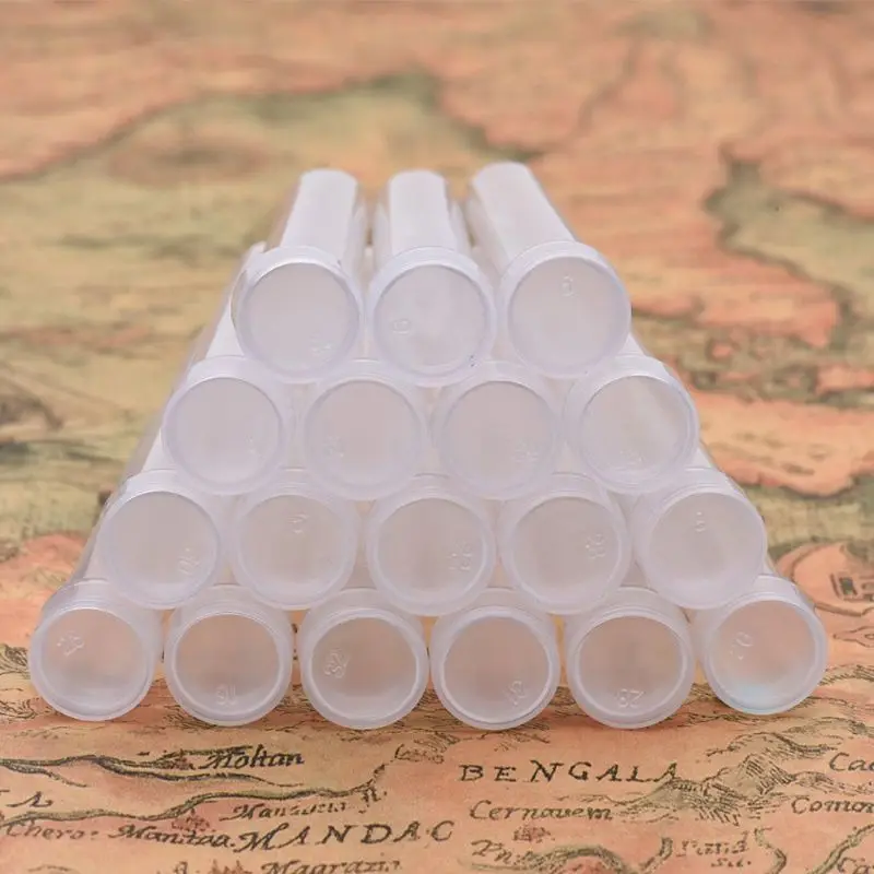 100pcs/set Transparent Storage Bottle for Sample Beads Jewelry Storing Tools High Quality and Brand New