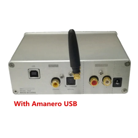 with Amanero USB SU9 Dual AK4493 QC3003 Bluetooth 5,0 APTX HD amanero USB декодер DAC поддержка DSD с oled-дисплеем поддержка оптического коаксиального входа - Цвет: with Amanero USB