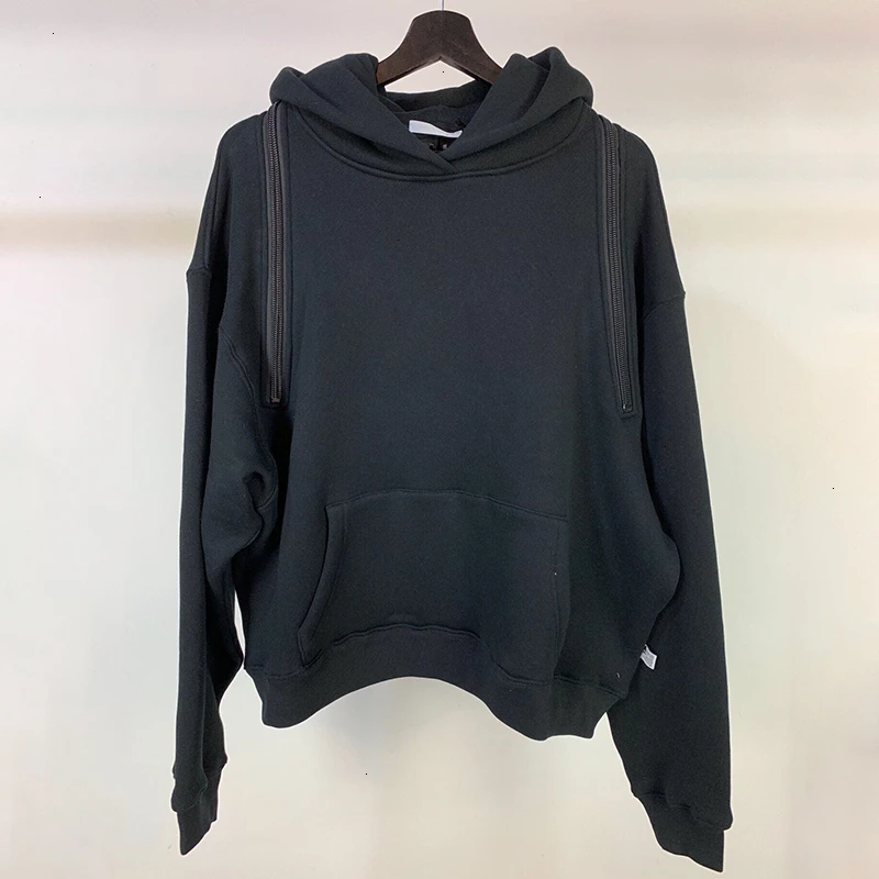 TWOTWINSTYLE Casual Loose Women's Sweatshirts Hooded Long Sleeve Zipper Backless Off Shoulder Sweatshirt For Female 2019 Fashion TWOTWINSTYLE Casual Loose Women's Sweatshirts Hooded Long Sleeve Zipper Backless Off Shoulder Sweatshirt For Female 2019 Fashion