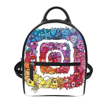 

2020 fashion customized personality graffiti printing youth big school bag laptop backpack travel backpack