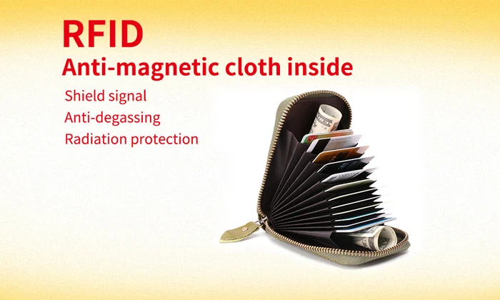 WRF23 RFID Блокировка натуральная кожа держатель для карт кошельки для женщин и мужчин высокое качество Кредитная карта держатель для ID карты унисекс портмоне