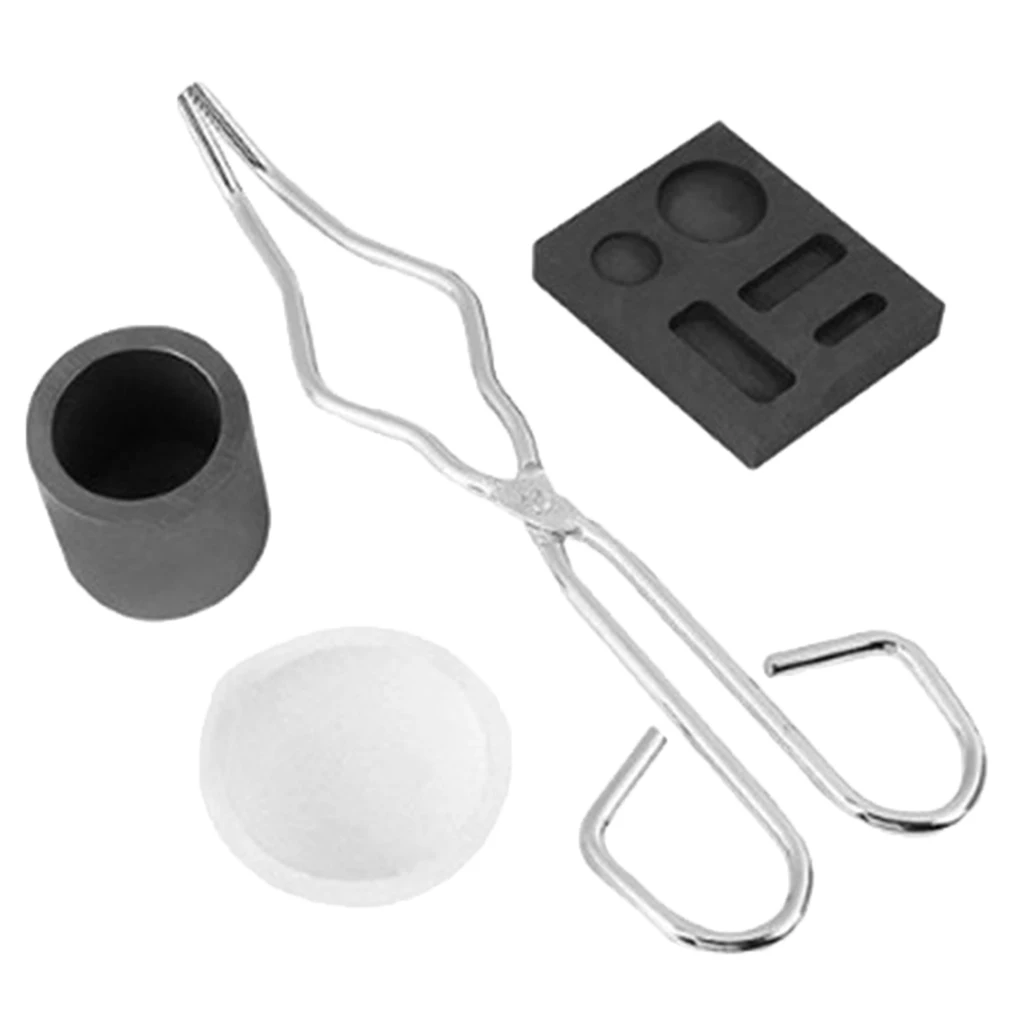 14ml Graphite Crucible Set Tongs And Bowl For Gold Quartz Melting Crucible