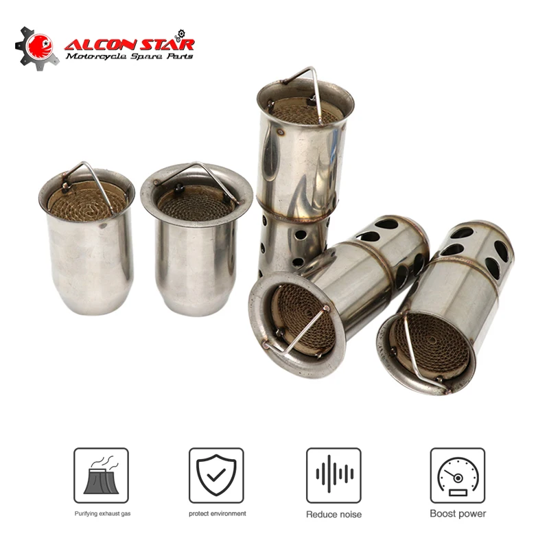 

Alconstar-Motorcycle Exhaust DB Killer for Akrapovic Yoshimura Muffler Catalyst DB killer Silencer Noise Sound Eliminator Muffle