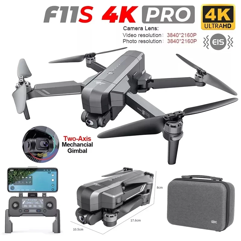 Профессиональный Дрон F11S PRO 4K HD камера Gimbal Бесщеточный 5G Wi-Fi Gps система