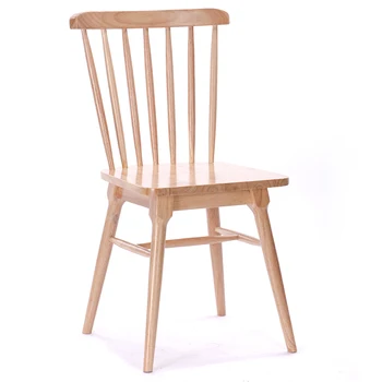 

Windsor chair solid wood nordic dining home simple leisure cafe restaurant backrest all