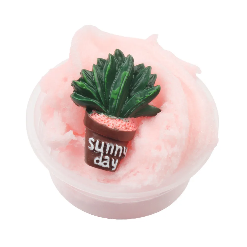 Colorful Mixing Cloud Cotton Candy Slime Fluffy Polymer Anti Stress Slime Sludge Cotton Mud Toy Toys For Children #A