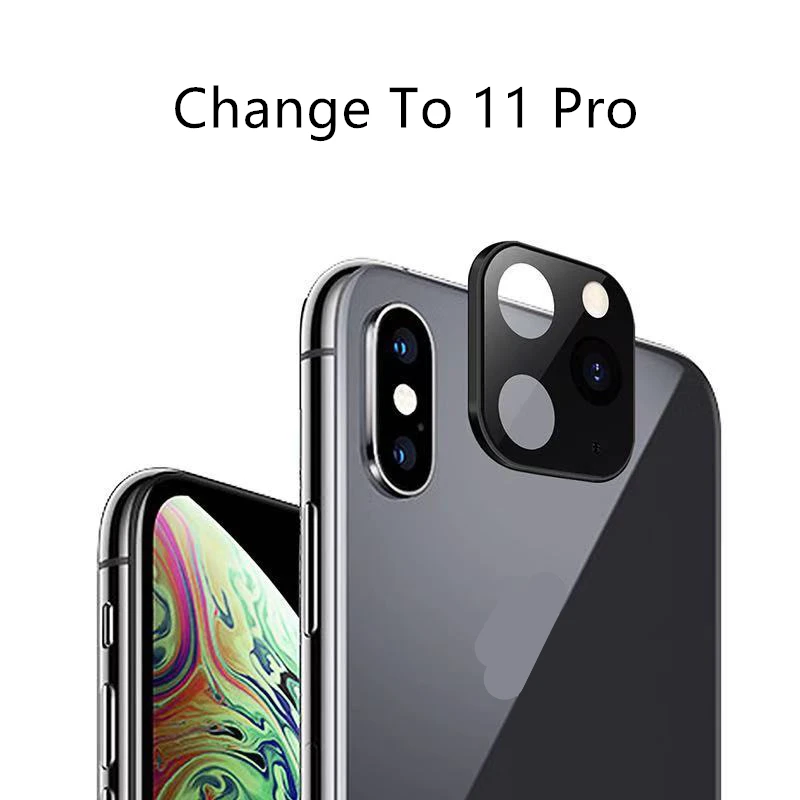 Подходит для iPhone Apple X XS MAX секундная смена 11Pro для Apple 11 PRO MAX наклейка на рассеиватель Модифицированная крышка камеры титановый сплав