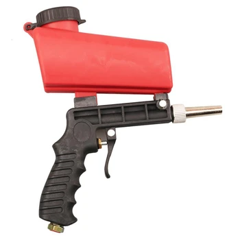 

FGHGF 90psi Portable Gravity Sandblasting Gun Pneumatic Small Sand Blasting Machine Adjustable Pneumatic Sandblasting Set