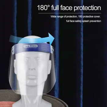 

1pc Repeatable Protective Windproof Visor Shield Full Face Cover Mask Face Shield Cooking Oil Splash Face Mask Protection