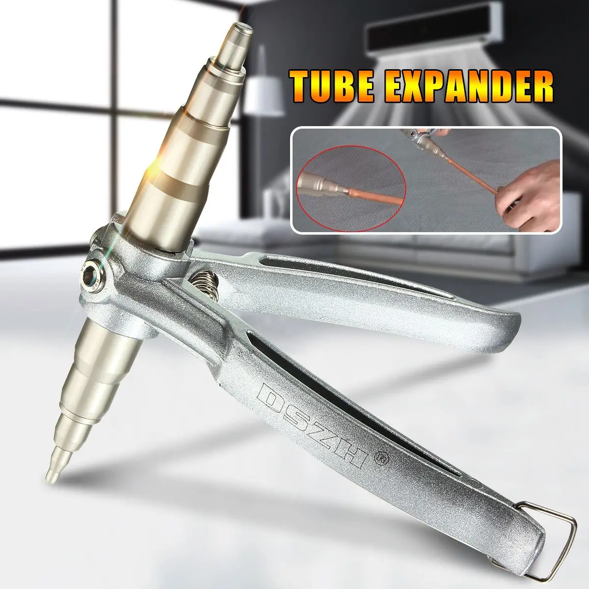 Comprar Tubo expansor de tubo de cobre de refrigeración caliente tubo Manual expansor de aire acondicionado Instalación de reparación herramienta de expansión Manual