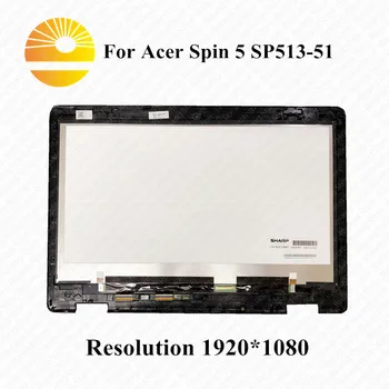 

New 13.3" FHD 1920x1080 IPS B133HAB01.0 LED LCD Touch Screen Digitizer Assembly For Acer Spin 5 SP513 SP513-51 SP513-52N Series
