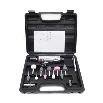 

1/4" Pneumatic Die Grinder Air Die Grinder Grinding Mill Engraving Tool Polishing Machine Set for Pneumatic Tools