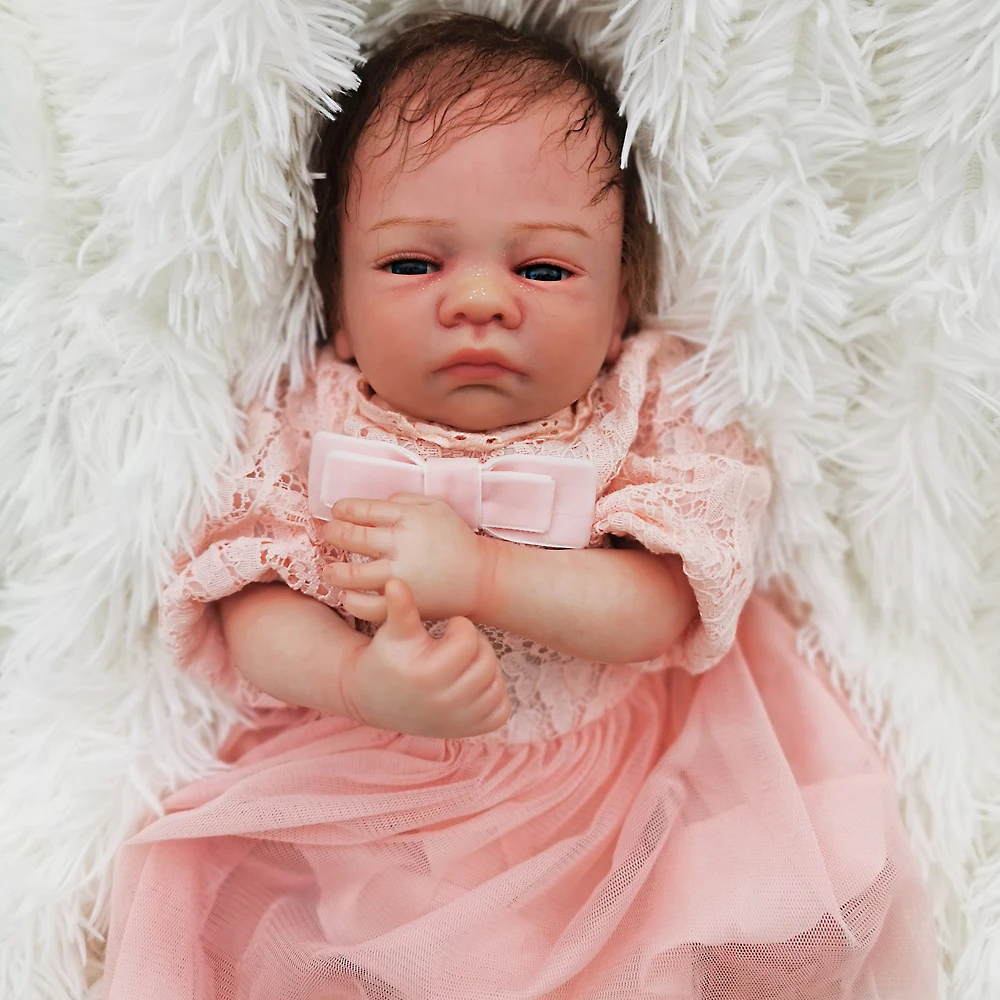 Бутик reborn baby dolls игрушки 1" Супер реалистичные bebe reborn мягкие тела силиконовая кукла настоящая живая девочка кукла подарок