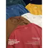 SIMWOOD 2021 Spring new long sleeve t shirt men solid color 100% cotton o-neck tops plus size high quality t-shirt  SJ150278 1