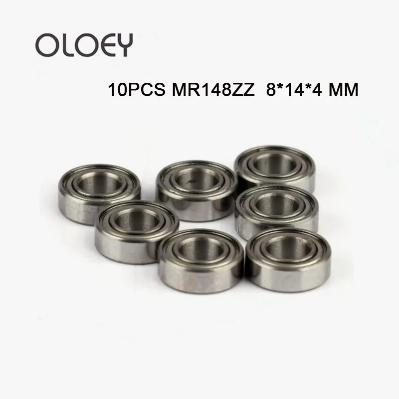 

MR148ZZ Bearing ABEC-1 (10PCS) 8*14*4 mm Miniature MR148-2Z Ball Bearings MR148 ZZ L-1480ZZ MR148Z