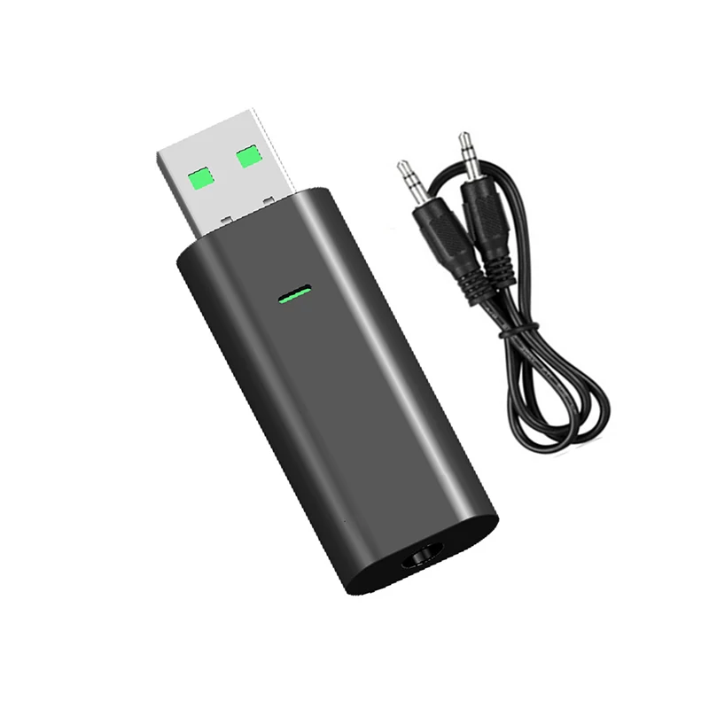 2 в 1 Bluetooth передатчик 3,5 мм USB разъем аудио адаптер беспроводной Bluetooth 5,0 стерео приемник адаптер для наушников ТВ ПК