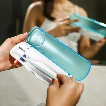 

Portable UV Toothbrush Disinfection Sterilizer Box 7Mins Disinfection Sterilizer Storage Box For Household Travel Oral Hygiene