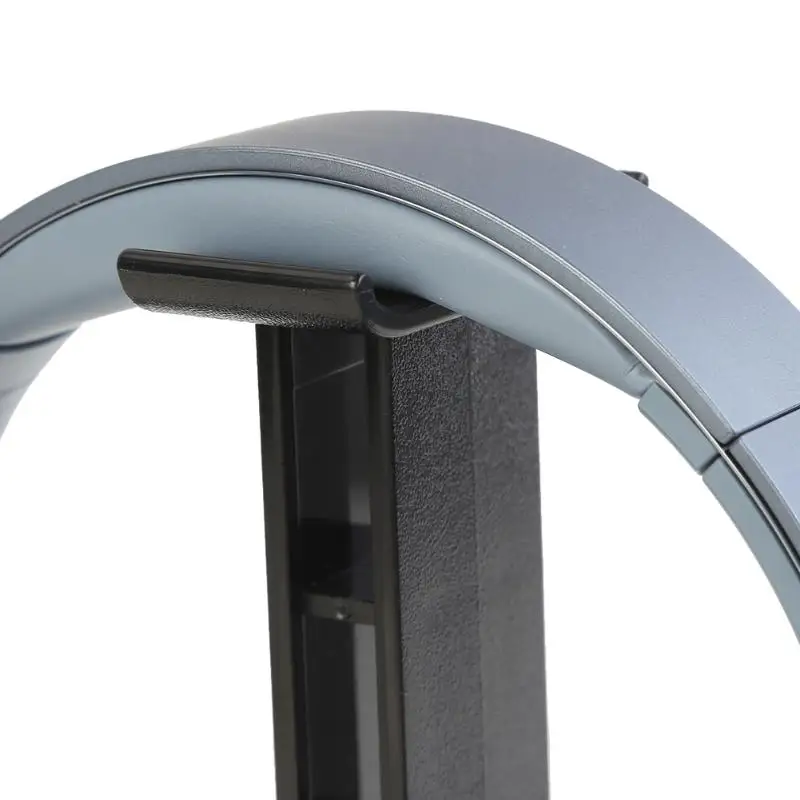 Plastic Headphone Stand Universal Headphone Desktop Display Hanger Wall Hook Mount Earphone Holder with Silicone Pad