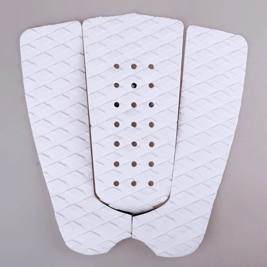 3Pcs Surfboard Traction Tail Pad Surfing Stomp Mat Deck Grips Shortboard SUP Water Sports for Skimboarding Surfboard Skimboard
