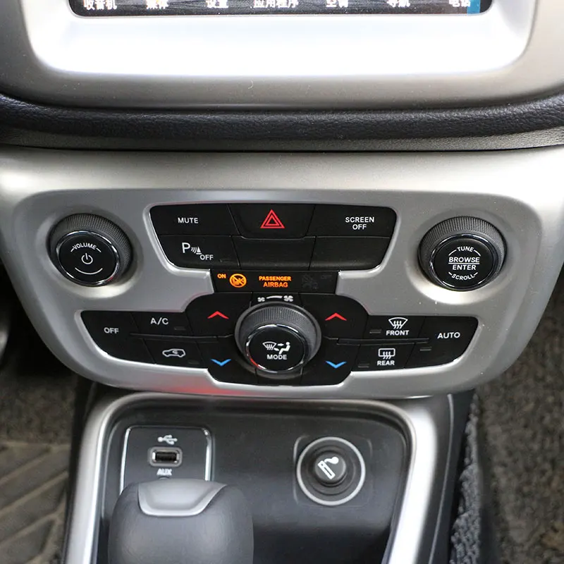 Средняя консоль CD панель накладка для Jeep Новый компас 2017 2018 автомобильные