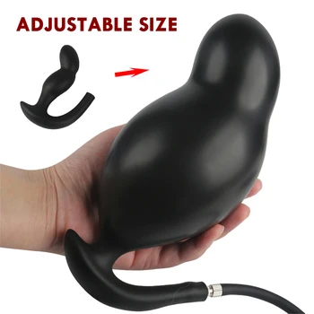 Anus Dilator Expandable Super Large Inflatable Big Dildo Pump Prostate Massage Huge Anal Butt Plug Sex Toys for Women Man Gay 1