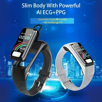 

H207 Bluetooth 5.0 Bracelet Waterproof Synchronization Display Multi-Sport Mode Smart Watch Wireless Earphones for Women Men Kid