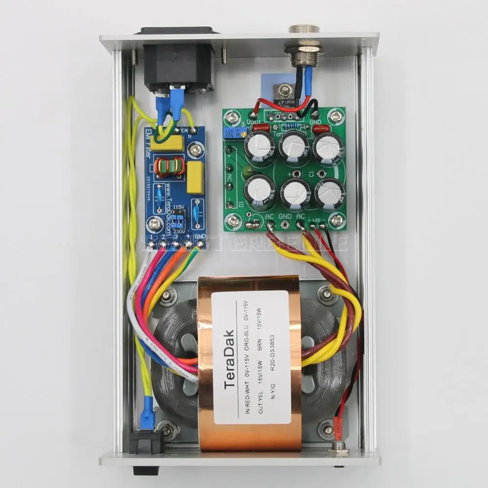 New Teradak  DC-30  R Core Transformer HiFi Linear Power Supply DC5V3A DC9V2.5A DC12V1.8A Optional For Audio Equipment 5