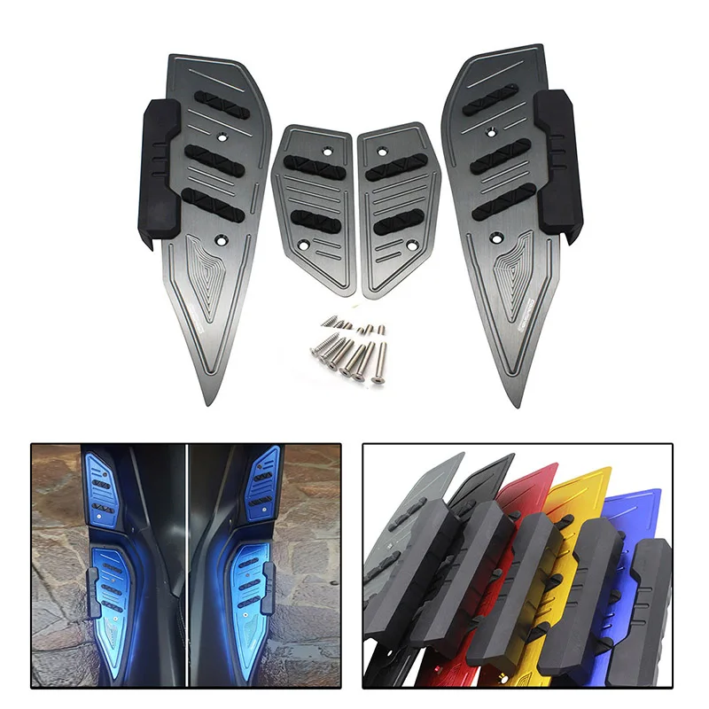 Motorcycle XMAX Footrest Foot Pads Pedal Plate For Yamaha XMAX 300 XMAX 400 XMAX 250 XMAX 125 2017 2018 2019 2020 Accessories