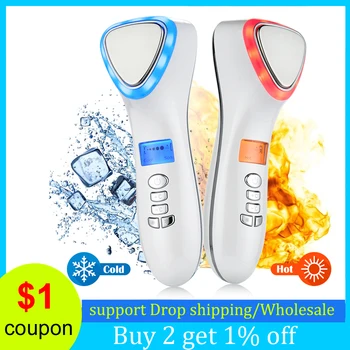 

Multifunction Electric Facial Ion Sonic Massage Beauty Device Whitening Anti-Wrinkle Cryotherapy Face Skin SPA Care Instrument