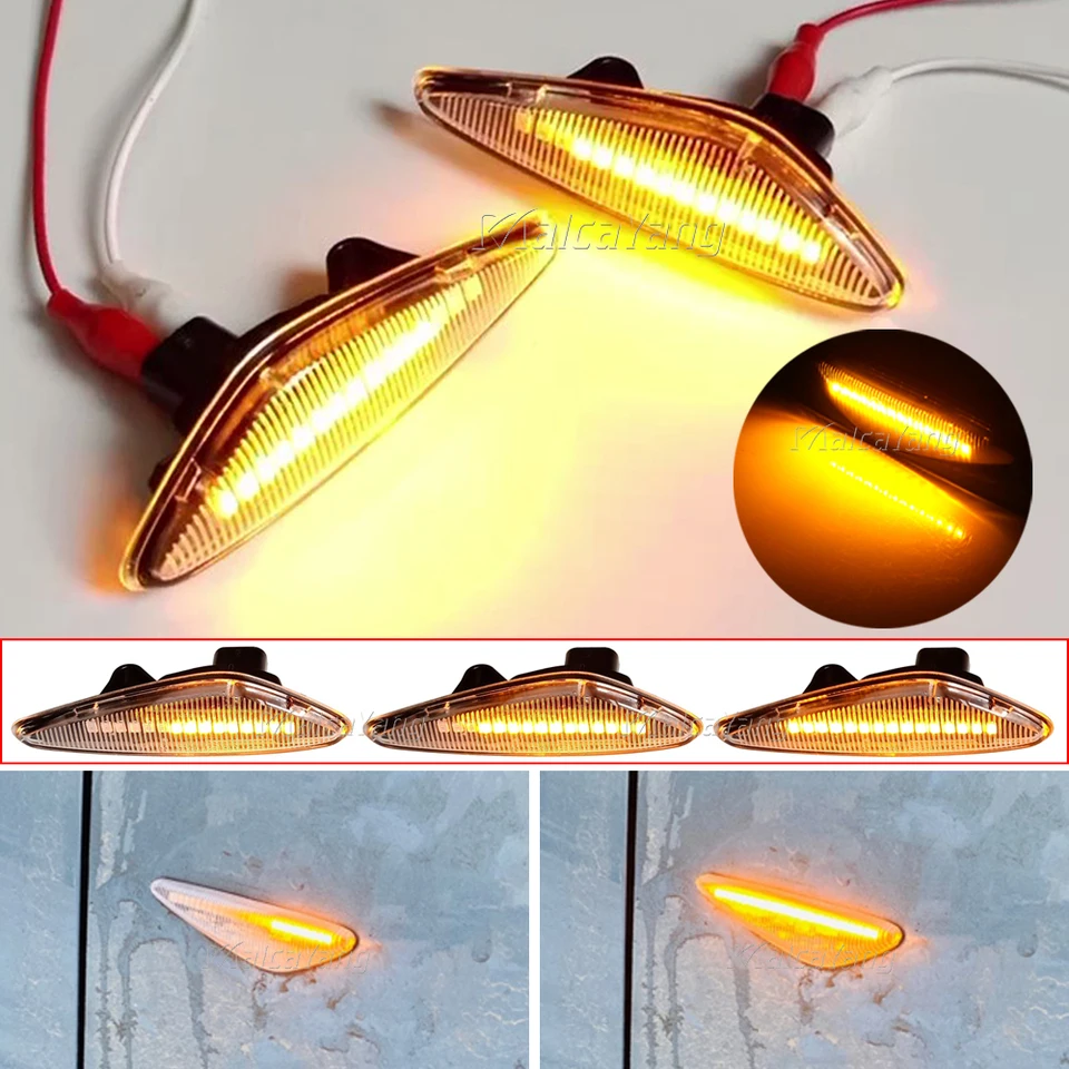 4PZ 24V LED Indicatori di Direzione Laterali per Auto Indicatori di