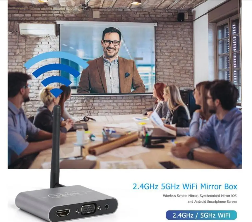 Mirascreen X6W Plus 2,4G 5G 4K беспроводной HDMI VGA адаптер ТВ-палка Miracast Airplay Wifi ключ для IOS Android телефон к телевизору