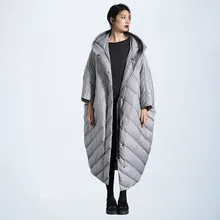 Пуховик женский с капюшоном Модный Большой размер с капюшоном больше размера d зимняя куртка Женское пальто куртка Женский