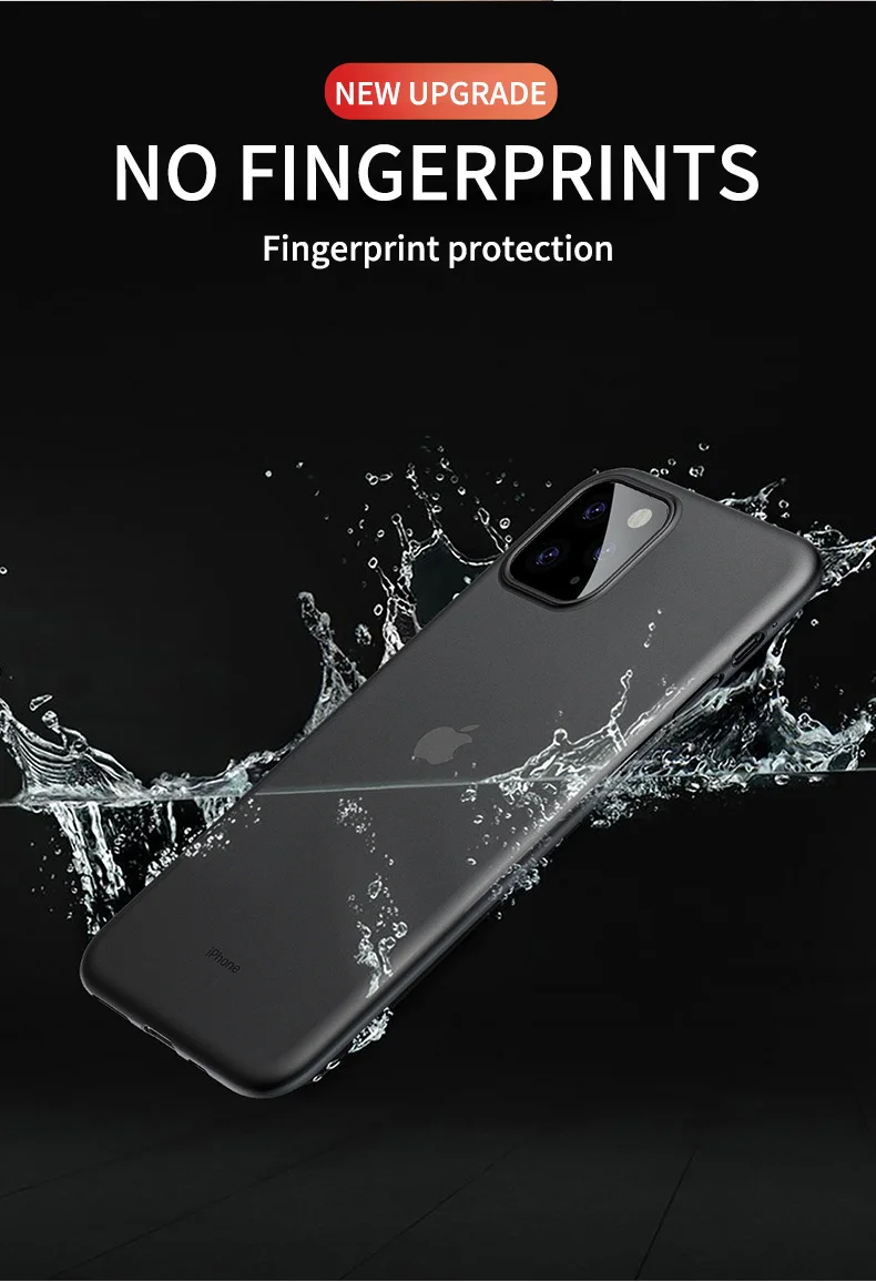 0,3 мм Ультра тонкие оригинальные ПП матовые i телефонные чехлы для iPhone 11 Pro Max XS XR X 6 S 6 S 7 8 Plus SE 5S Жесткий противоударный прозрачный чехол