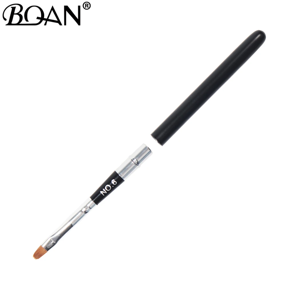 BQAN 4 стиля дизайн ногтей Съемная акриловая УФ полигель расширение строитель рисования кисть с ручкой для маникюра инструмент