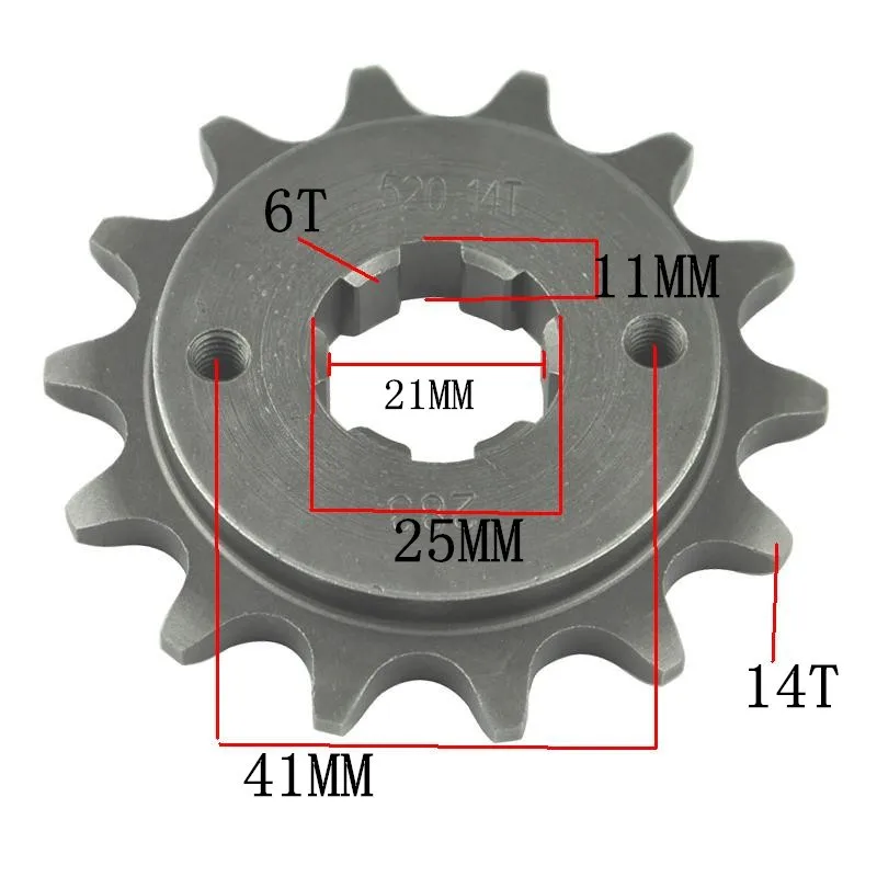 Передняя звездочка для мотоцикла 520 14T 15T Honda NSR250 VT250 VTR250 NS250 FE RR R2R RG FD FG F2D