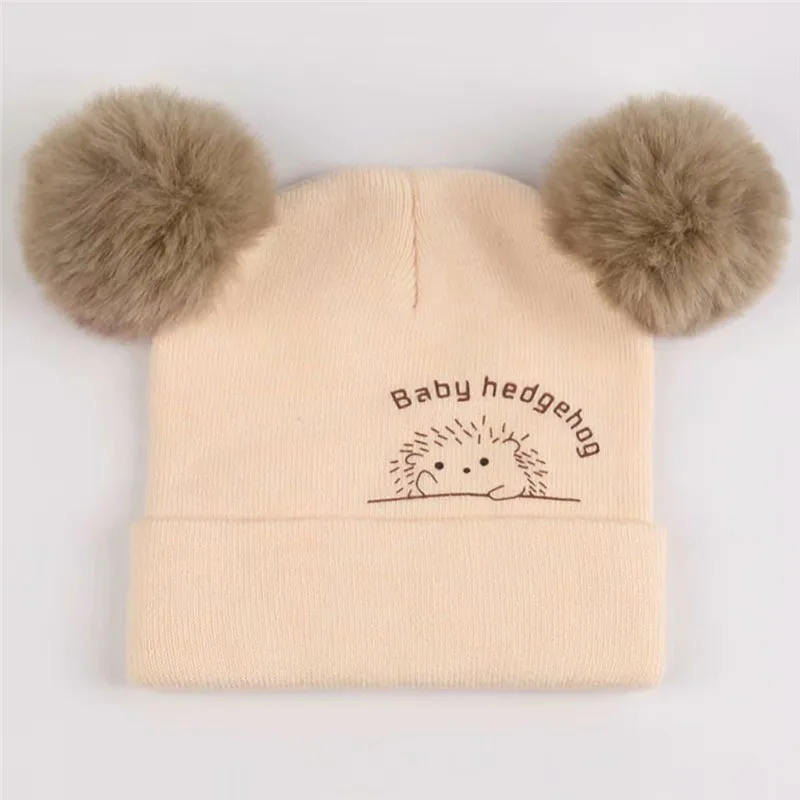 Детская зимняя шапка, шапка для маленьких мальчиков и девочек, милые шапочки с наушниками, теплая шапка, вязанная крючком czapki dla dzieci#4S11