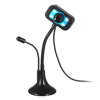 

Professional CMOS 80million Pixels HD Computer Webcam Driverless USB Laptop Camera with Microphone LED Light V2 USB Webcam