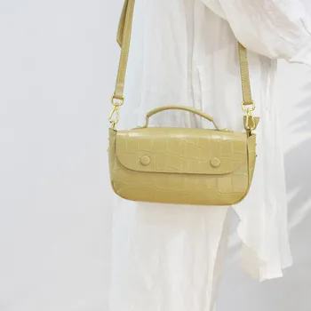 

Women Cow Leather Crossbody Bag Crocodile Pattern Small Shoulder Messenger Bag Handbag Bandolera Mujer Bolsas Femininas