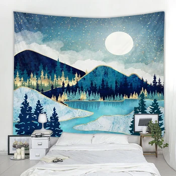 

Chongshan Lake sun tapestry Mandala Macrame hippie boho decor Tapestry Wall Hanging Witchcraft Tapestry