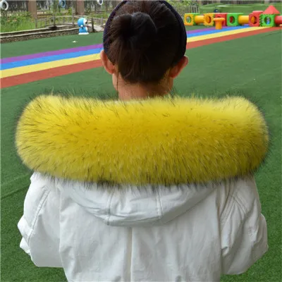 Genuine Real Raccoon Fur Collar Scarves Natural Raccoon fur Shawl Women Parka Coat Hood Trim Collar warm Fashion solid wrap - Цвет: 21