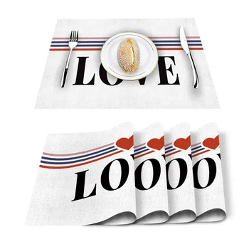 

Geometric Stripes Kitchen Placemat for Dining Table Non-slip and Heat-insulating Table Mat Table Decoration