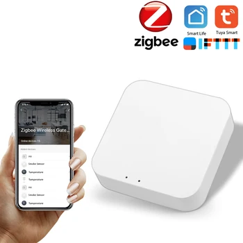 

Tuya ZigBee Smart Gateway Hub Smart Home Bridge Tuya APP Wireless Remote Controller for All Tuya ZigBee 3.0 Smart Products