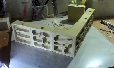 DIY Гнездо имитация экологический муравей гипсовое гнездо экологическая мозаика гипсовый экологический Ландшафтный