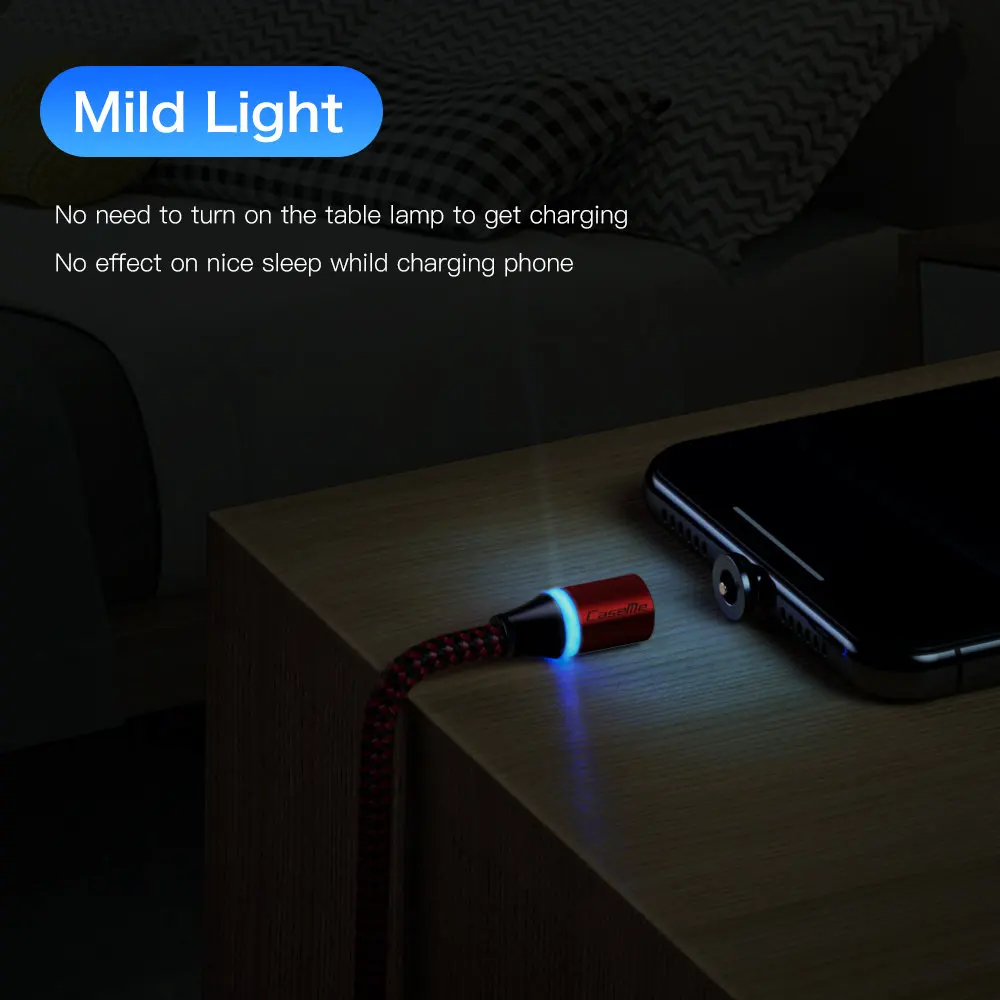 Магнитный кабель Micro USB для iPhone Lighting Cable 1 м быстрая зарядка Type C Samsung Xiaomi Huawei