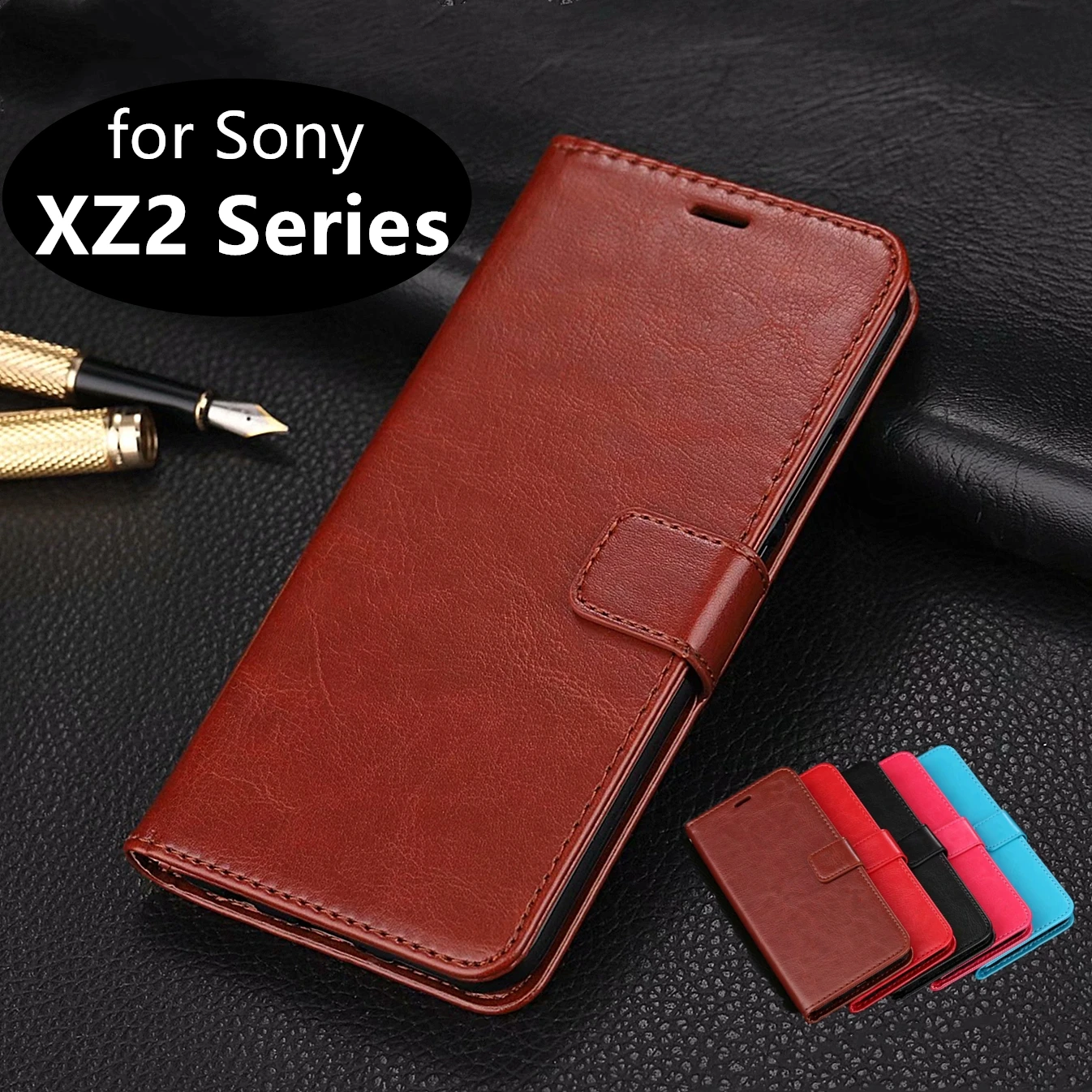 Чехол для телефона из искусственной кожи с отделением карт Sony Xperia XZ2 Compact XZ 2