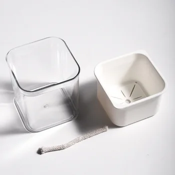 

Self Watering Planter Flower Pots with Automatic Irrigation System Modern Decorative Gardening Pots for Indoor Plants WX